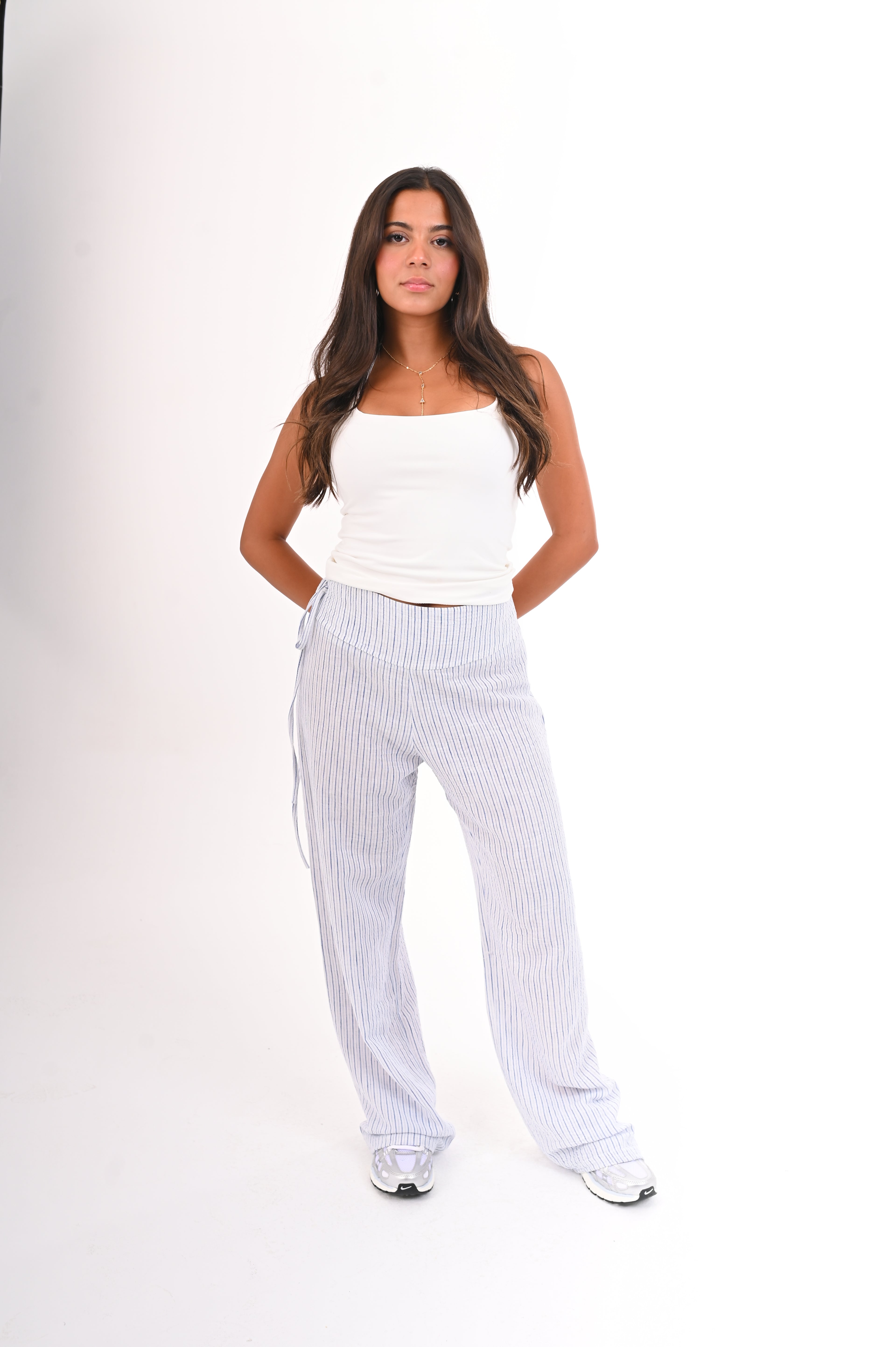 Tie Striped Pants