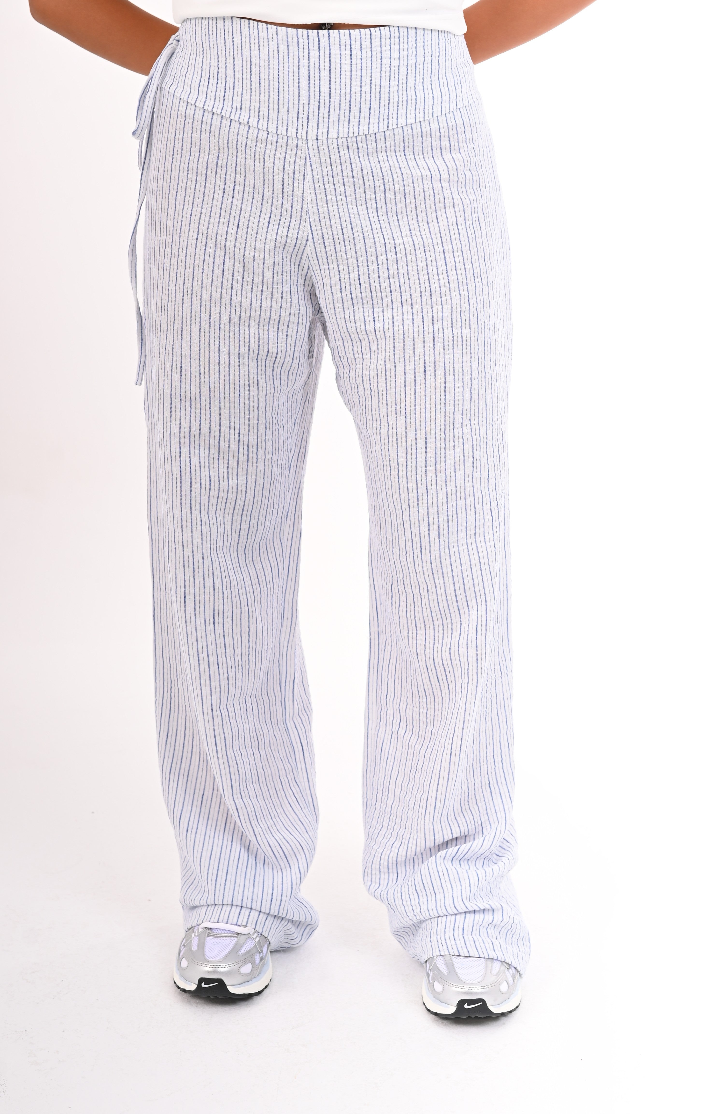 Tie Striped Pants