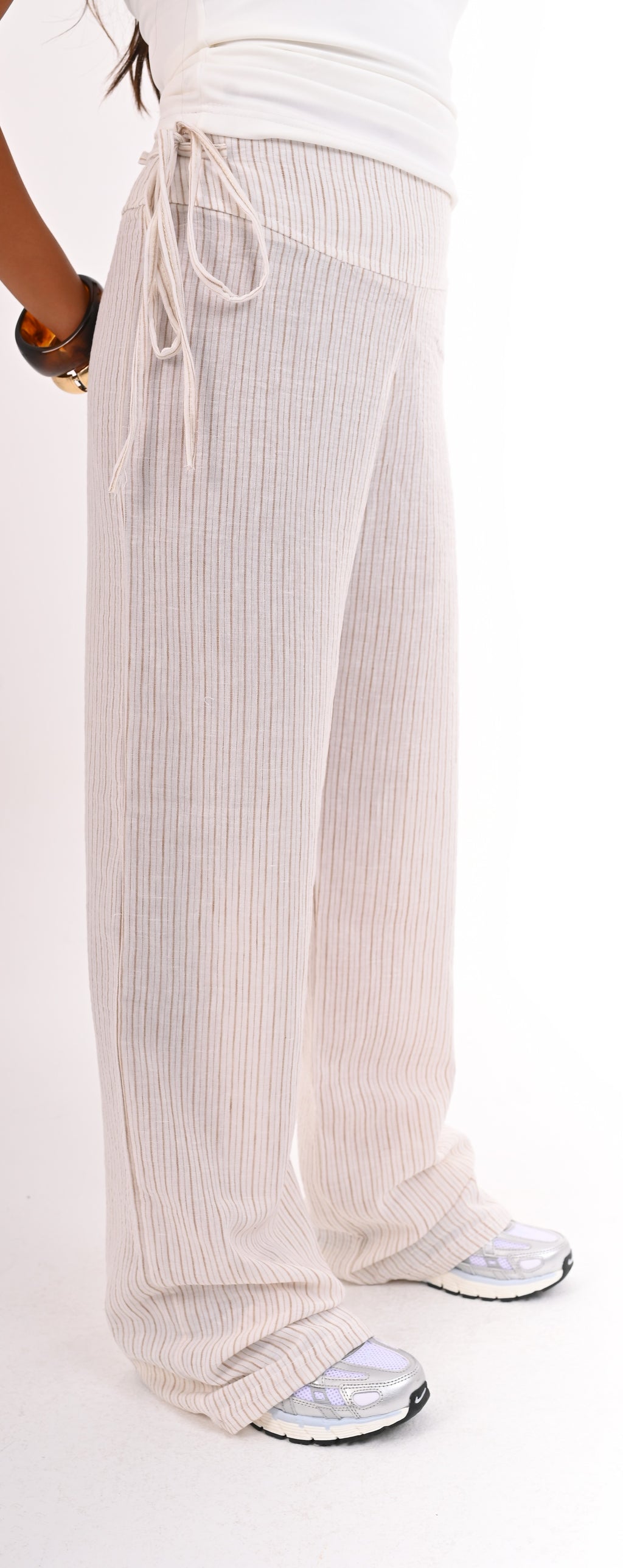 Tie Striped Pants