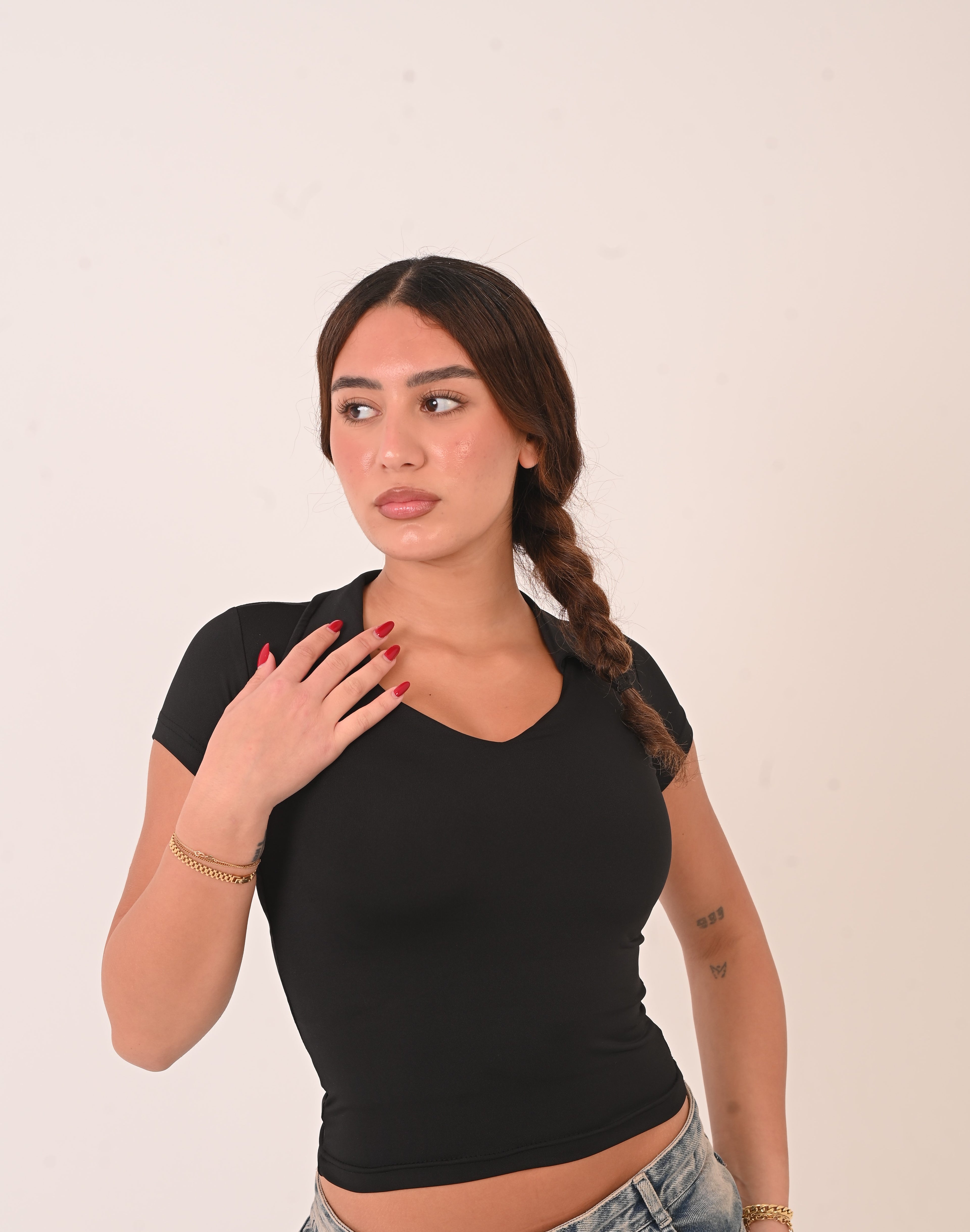 Polo Neck -  Black