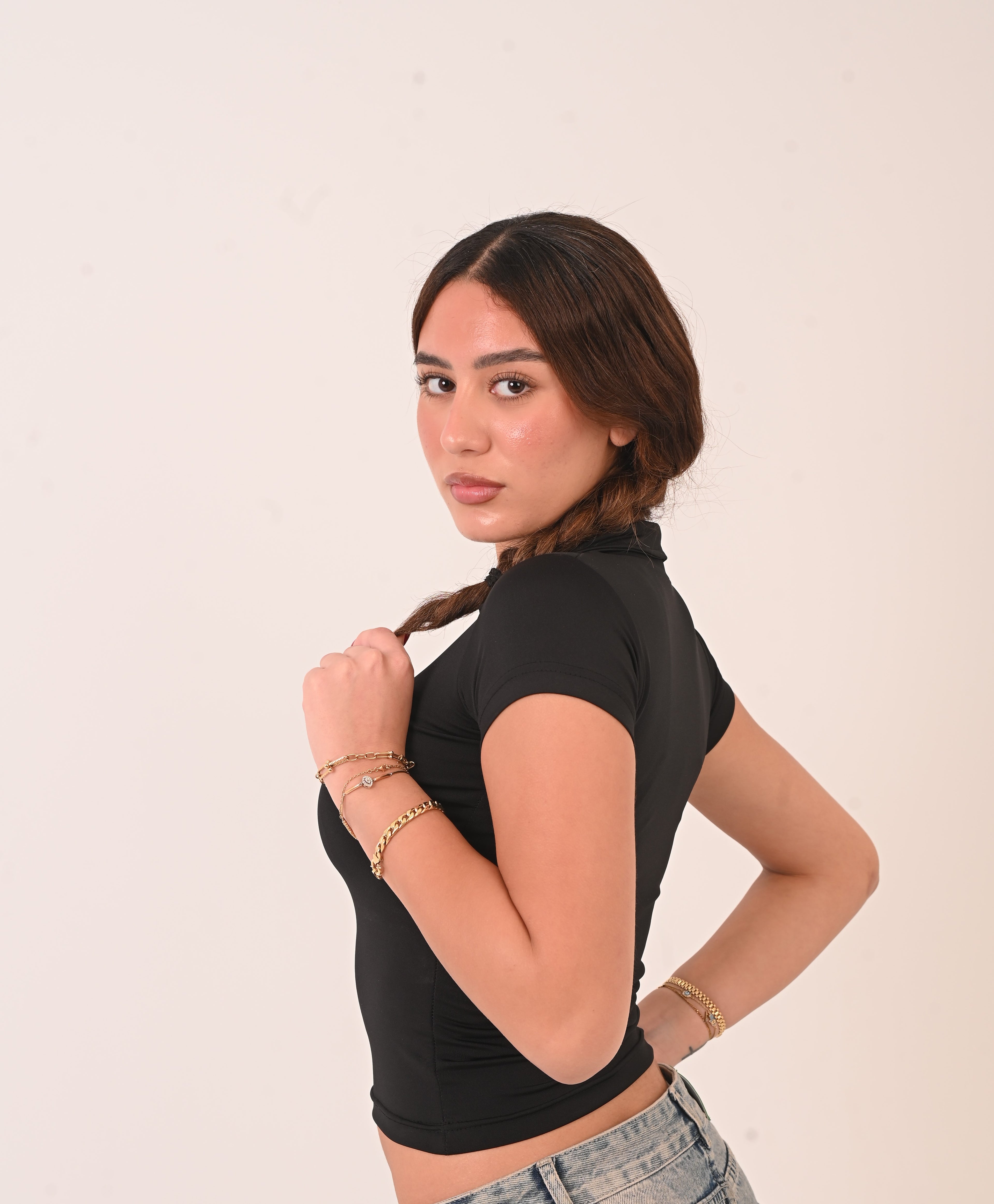 Polo Neck -  Black