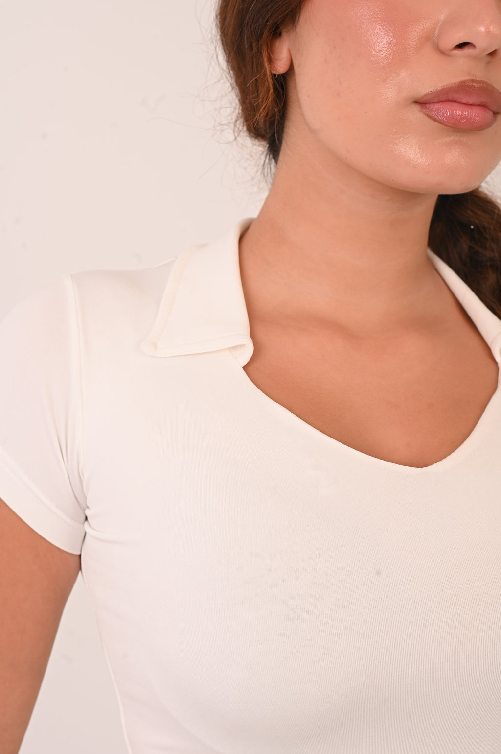 Polo Neck - White