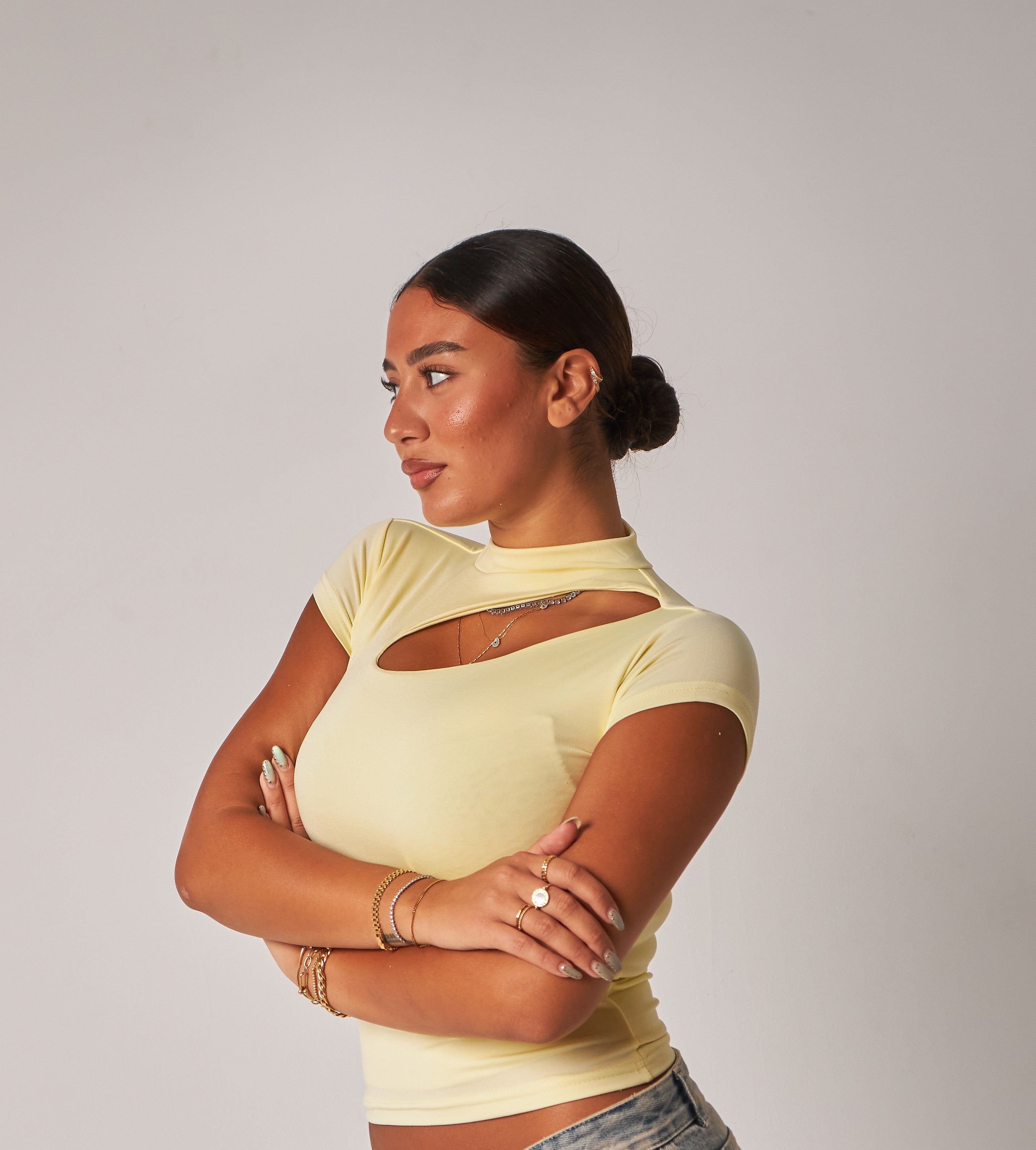 Cut-Out Top / Yellow