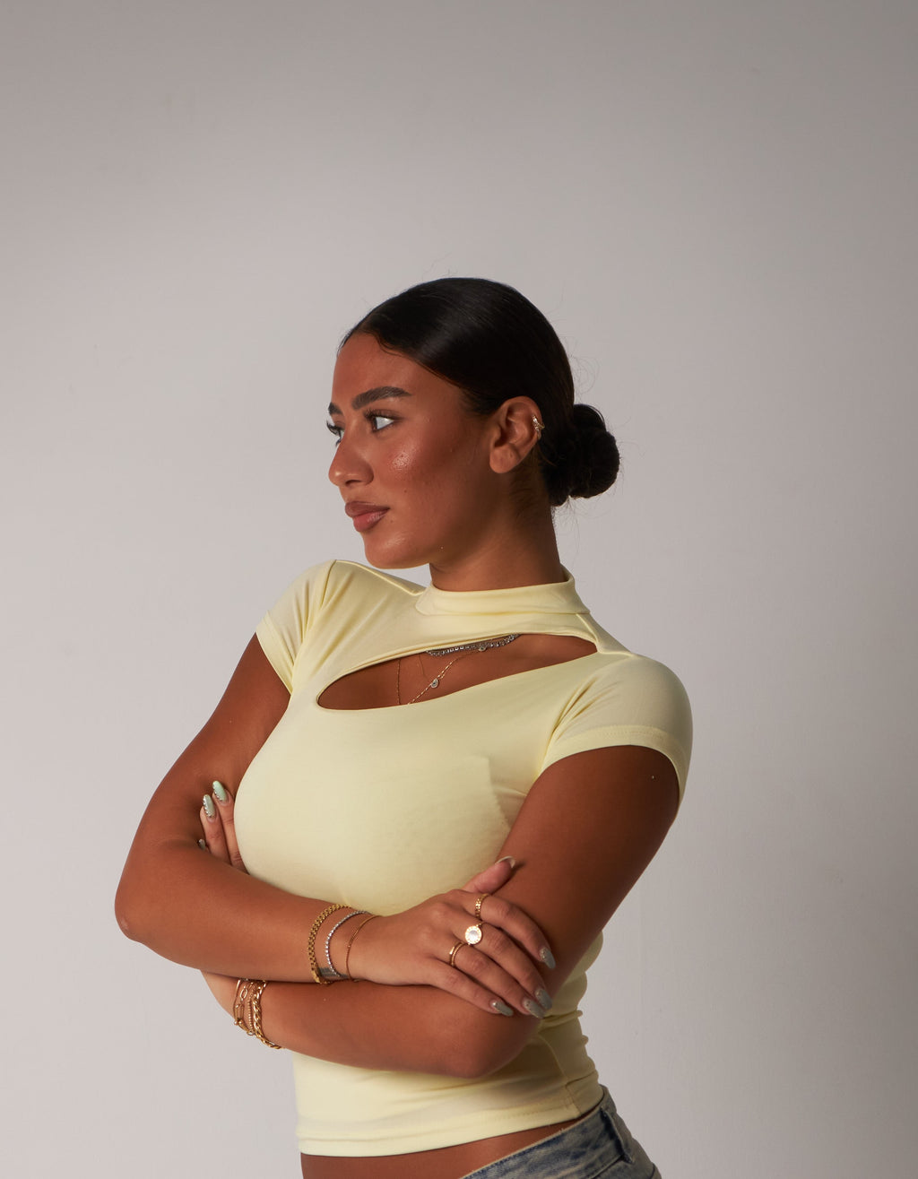Cut-Out Top / Yellow