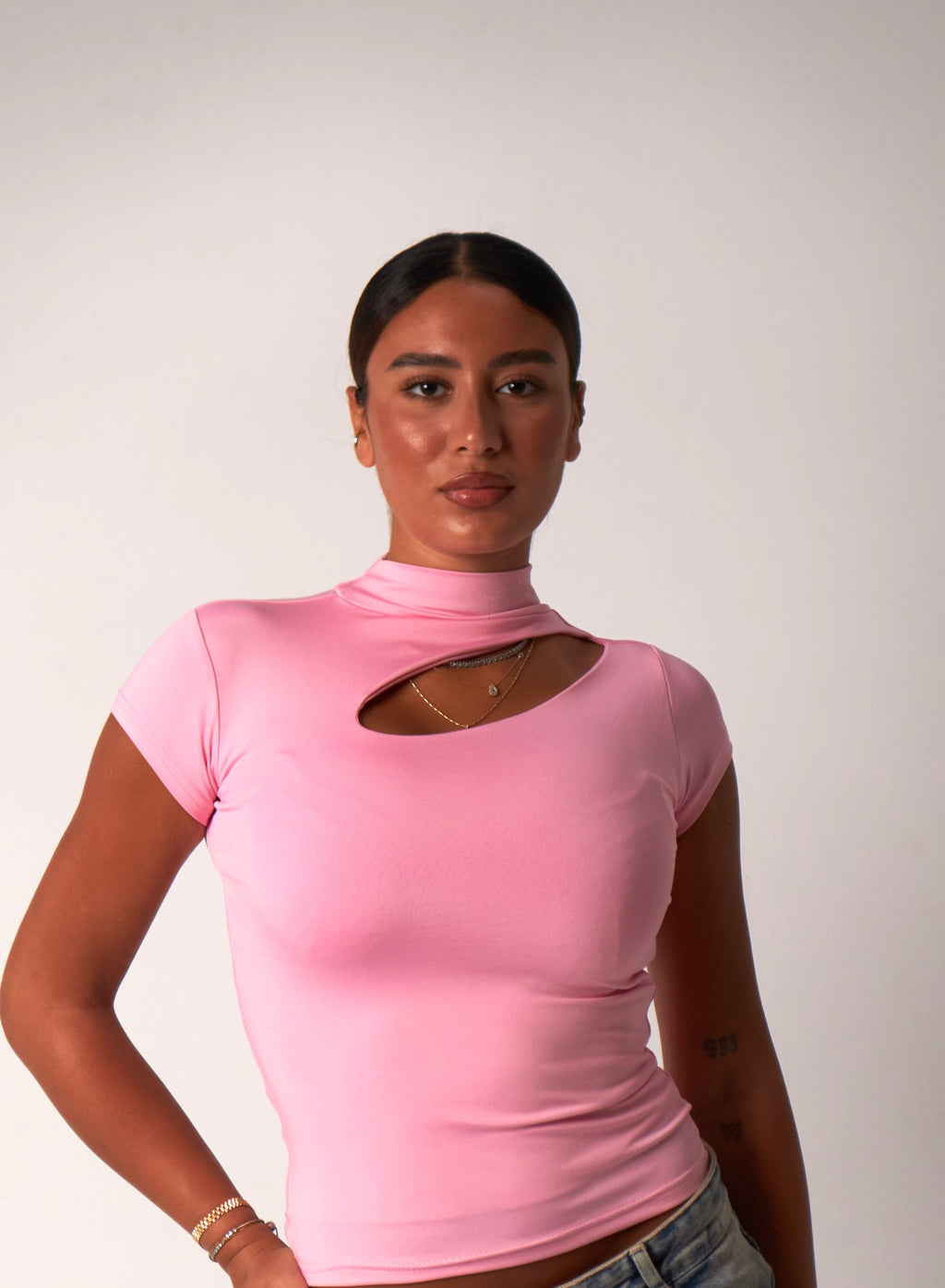 Cut-Out Top / Pink