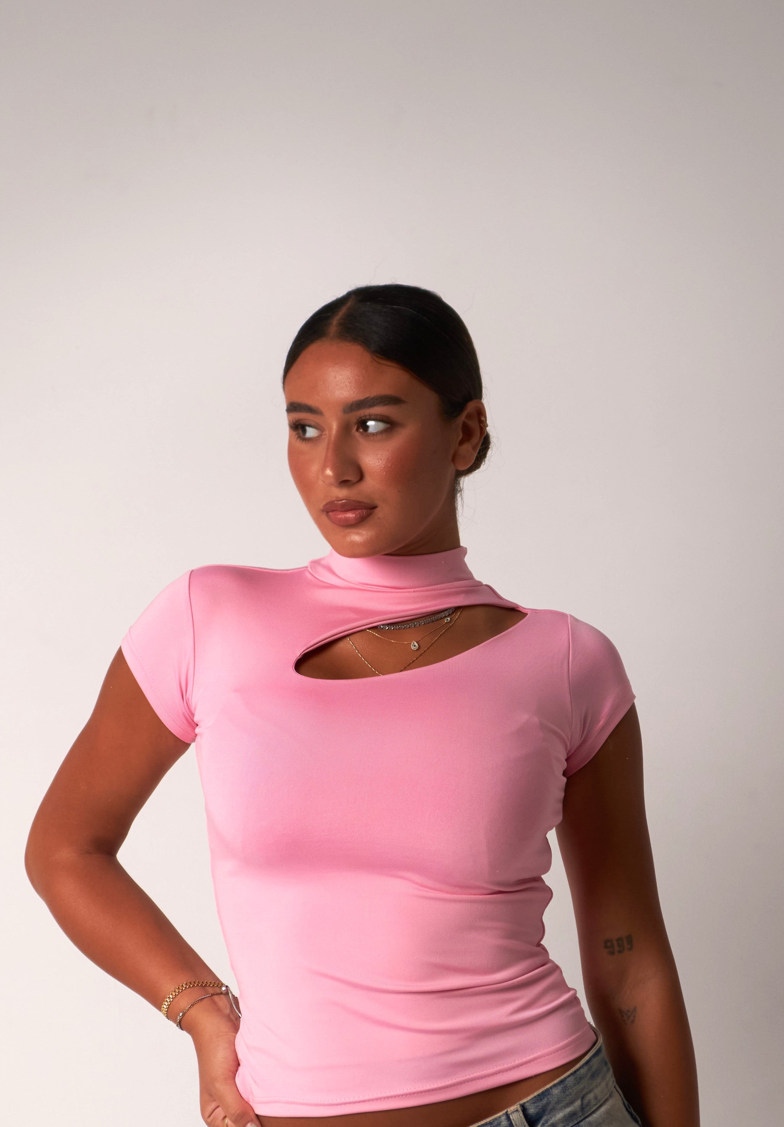Cut-Out Top / Pink