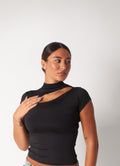 Cut-Out Top / Black