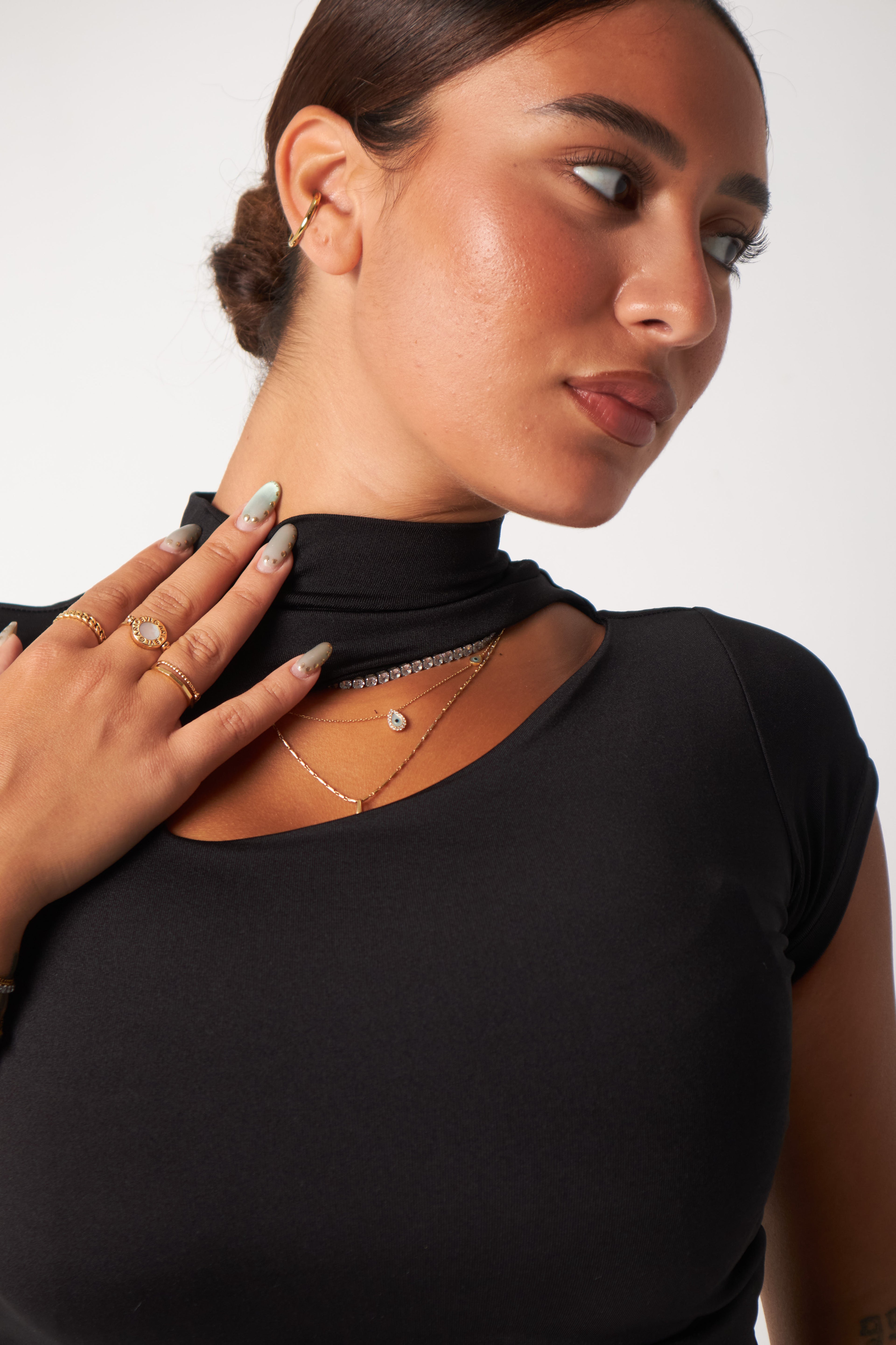 Cut-Out Top / Black