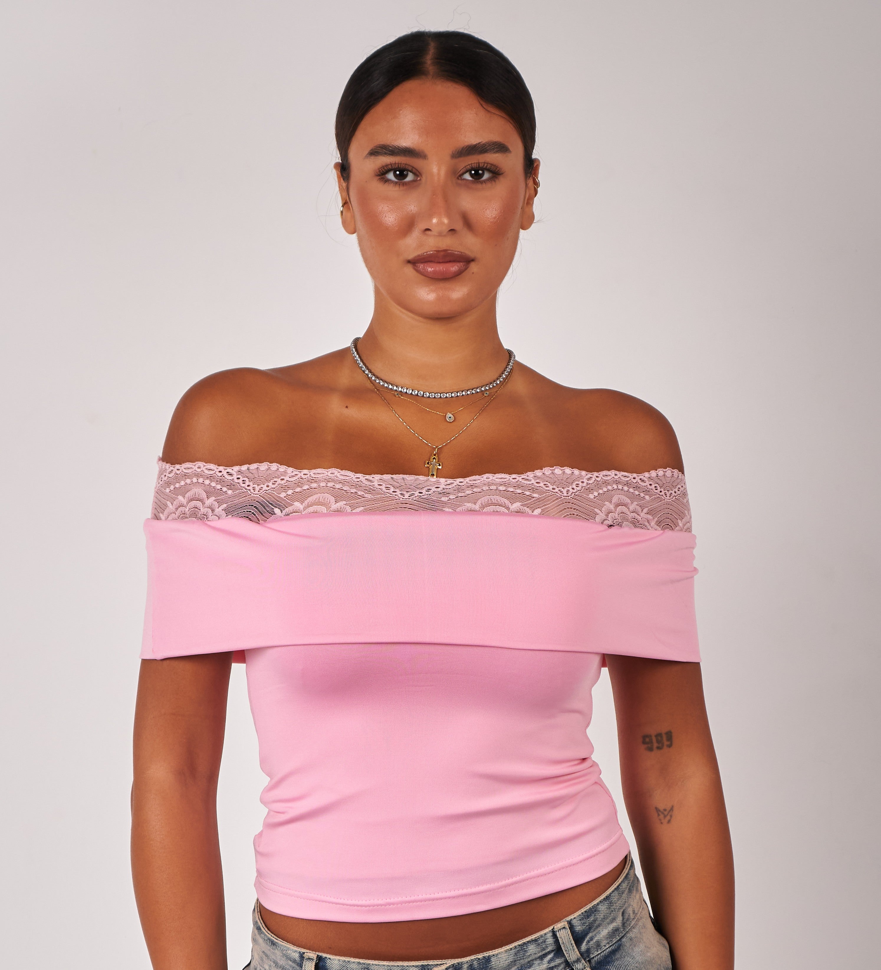 Off-Shoulder Lace Top