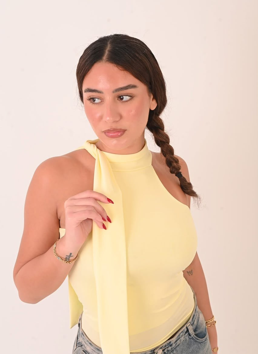 Halter Ribbon Neck