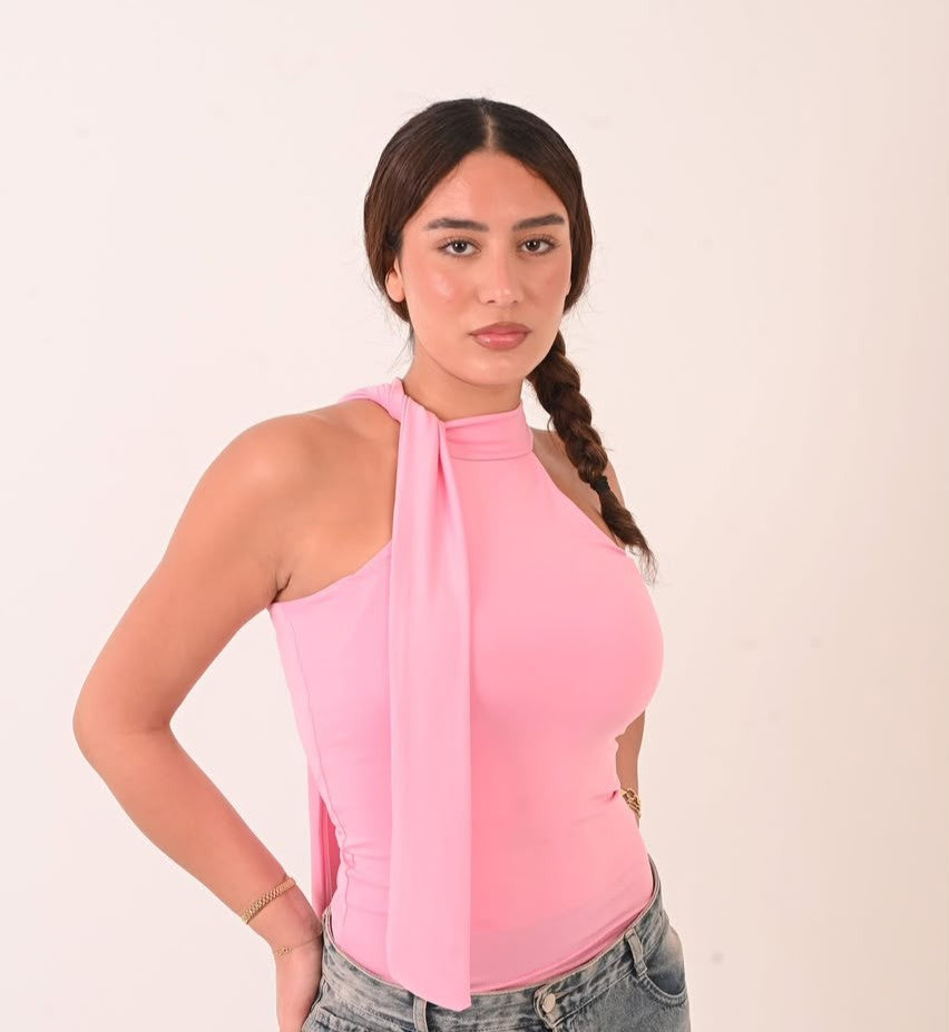 Halter Ribbon Neck